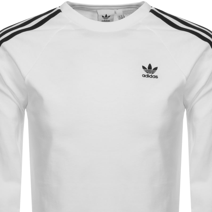 Alternative Image for Productadidas Originals Long Sleeve T Shirt White2